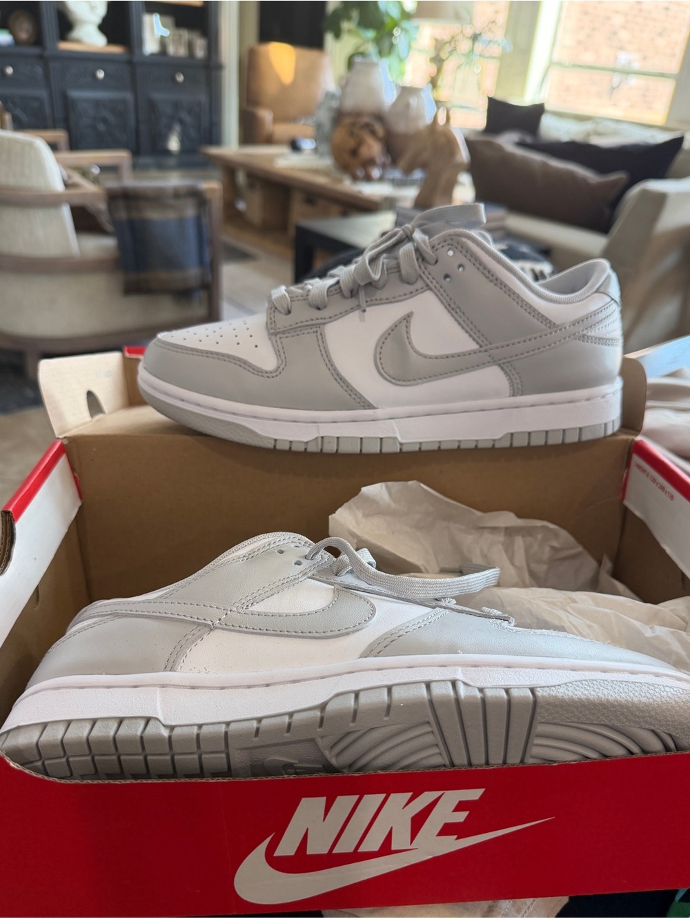 Nike Dunk Low Retro Sneakers -Gray Fog